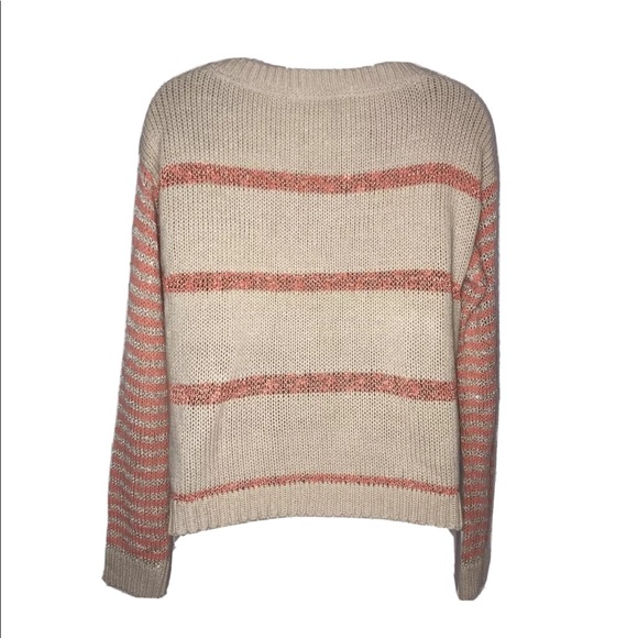 Aztec open knit crew neck sweater. - Picture 4 of 7